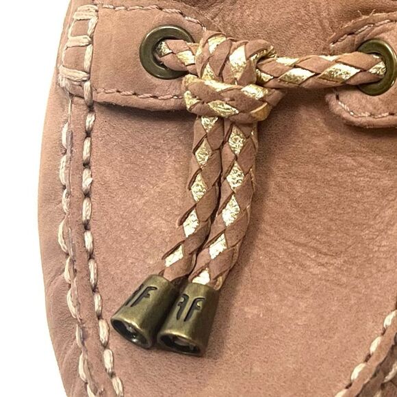 Frye Reagan Braided Lace Leather Loafers/Moccasins - Picture 7 of 12